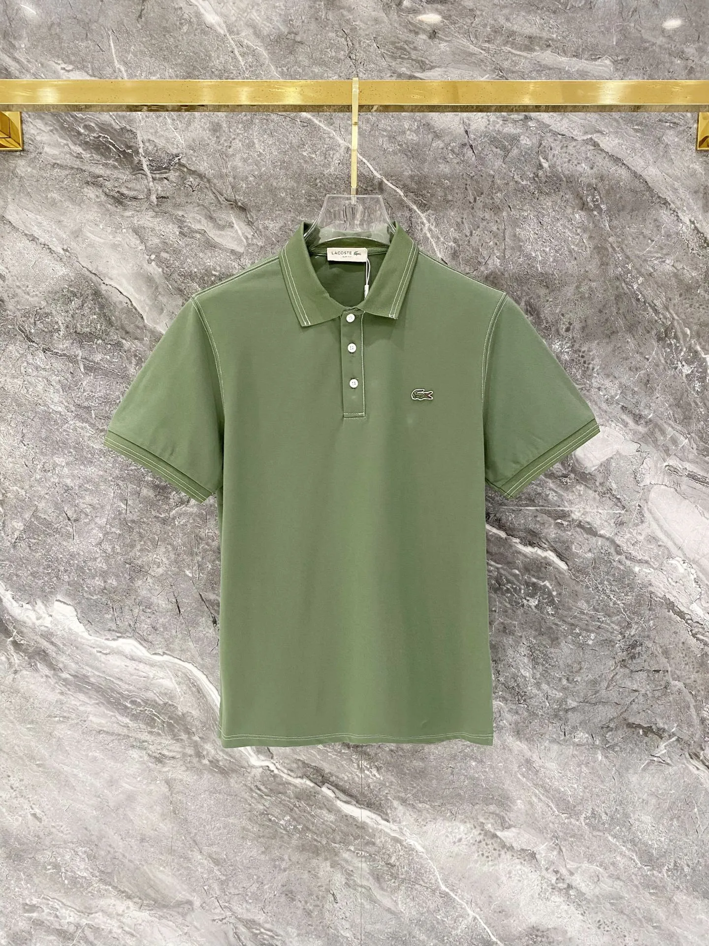 LACOSTE French crocodile fitted version M-XXXL 2026 topstitch collar lapel short sleeves, exquisite embroidery crafts counter fabrics, top-level elements blended to create, Classic short sleeves complete with 3 labels, trendy men's fashion, both upper body comfort and unparalleled existence 170-135(M) 175-150(L) 178-160(XL) 180-170(XXL) 180-180(XXXL)
